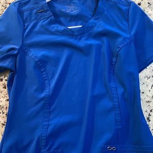 Royal Blue Cherokee Infinity scrub top